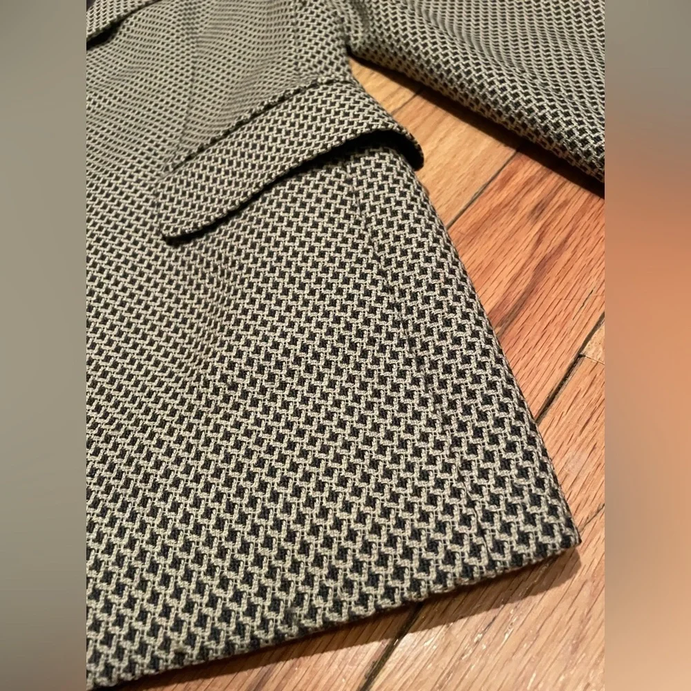 Missoni Donna 100% Wool Black/White Geometric Blazer Made In Italy Womens Size 6 - Picture 2 of 14